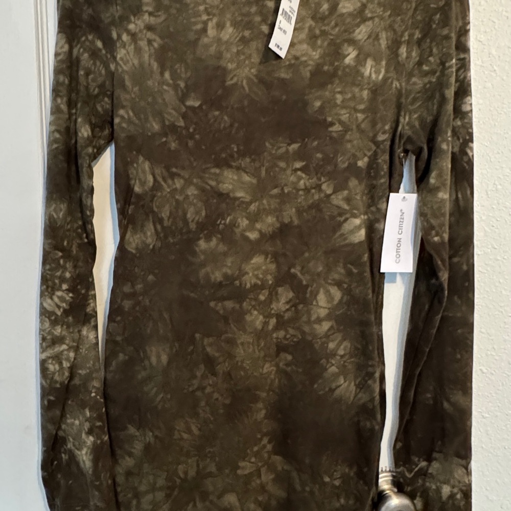 Cotton Citizen Dark Olive Tie-Dye Shirt